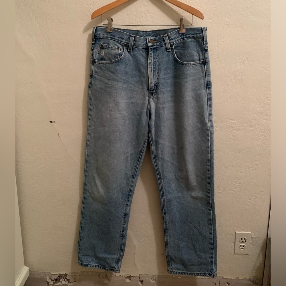 Vintage Carharrt Lightwash Denim Jeans 34 x 29